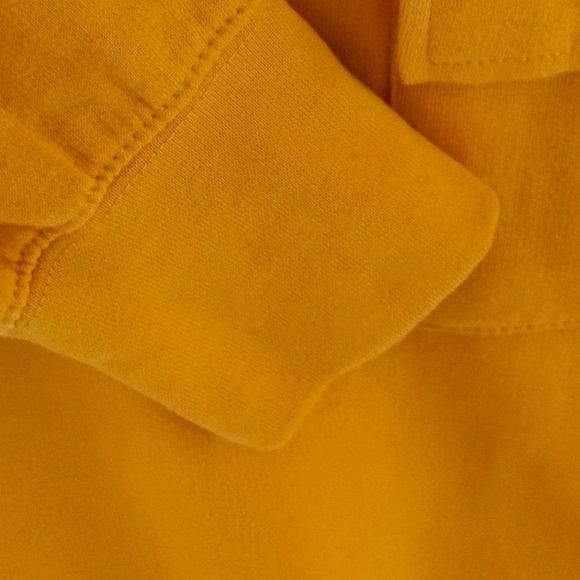 Yellow Fleece Sweater Women's Size Small, with front pocket Long Sleeve - Picture 7 of 14